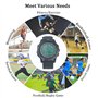PULIVIA Montre d'arbitre numérique Football, Football Game Timer 100 Lap Split Memory Chronomètre Affichage 3 Lignes Grand Cadra