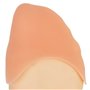 Artibetter Une paire de chaussures de danse de ballet en pointe en gel de silicone souple avec protège-orteils (Nude)