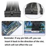 Carte mère ATX PSU 24 broches (20 + 4) Câble d'extension mâle à femell