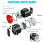 Lumiere Velo, USB Rechargeable Avant et Arrière Vélo Lumière, Eclairage Velo à LED étanche IPX5, 6 Modes D'éclairage, Adaptés po