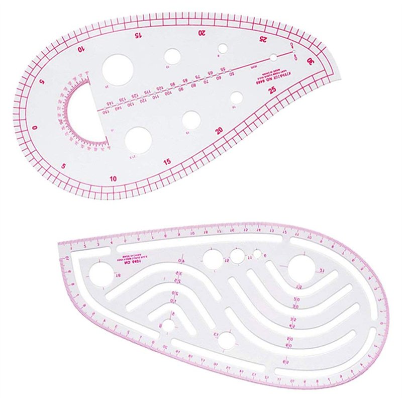Image secondaire de Couture Règle 4 Pièces Règle Métrique Règle de Courbe pour la Couture Modèle de Dessin Outil Sur Mesure pour Vêtements de Bricol