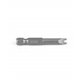 QWORK® 5 Pcs Embouts de Tournevis en Forme de U, Embouts de Tournevis Magnétiques en Alliage d'Acier S2 Longueur 50mm 1/4" Tige 