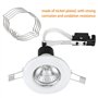 Roosea 30 Pièces Anneaux de fixation de Lampe pour Spot MR16 GU10 Led de 50 mm, MR16 GU10 Pince de fermeture, Anneaux de fixatio