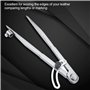 Compass,Akozon 200mm Compas en Acier au Carbone Professionnel Compass Pencil Grande Diviseur d'ailes en Cuir Outil Rotatif Sépar