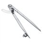 Compass,Akozon 200mm Compas en Acier au Carbone Professionnel Compass Pencil Grande Diviseur d'ailes en Cuir Outil Rotatif Sépar