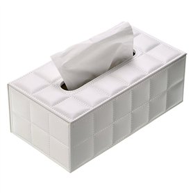 SUMNACON Distributeur/Boîte à Mouchoir Rectangulaire avec PU Cuir
