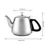 Wifehelper 1.5L / 2L Théière en Acier Inoxydable Poêle Théière Cafetière Théière Bouilloire avec Filtre À Thé Accessoires Famill