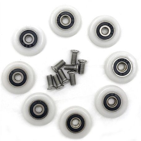 8 galets de porte de douche de (23mmM5screw)