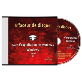 Effaceur & formateur de disque dur pour les systèmes d'exploitation Windows 10 / 8 / 7 / Vista / XP (32 & 64 Bit)