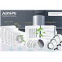 AIROPE-100 mm Humidity Sensor & Timer,Ventilateur,Extracteur d'Air avec Clapet Anti-Retour + Moustiquaire Intégré,VMC pour Salle