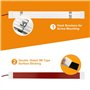 12V Barre de lumière intérieure à LED, Eclairage Voiture Lumineuse avec Interrupteur Marche/arrêt 1200LM Barre de Bande Lampe po