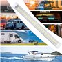 12V Barre de lumière intérieure à LED, Eclairage Voiture Lumineuse avec Interrupteur Marche/arrêt 1200LM Barre de Bande Lampe po