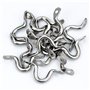 TDDL 16 Pièces Boucles de Pont pour Kayaks Pontet INOX Oeil Plaques Forme à Bosse Boucle Fixe Platine à œil Plate Pontet avec 32