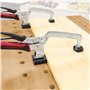Milescraft 4007 Serre-joint d'établi de 15,2 cm – Pince de maintien robuste avec coussinet en caoutchouc non marquant pour une u