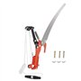 Élagage de cisailles de jardin, cisailles de bordure, à long manche, 2 en 1 Ciseaux à branches hautes pour extérieur Cisailles à