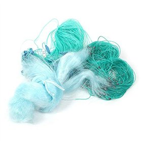 Duokon 50m Longueur 1.5m Hauteur Trois Couches Filet de Poche Lourd avec Flotteur Accessoires de Poche Vier Net(3 Finger)