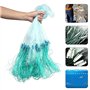 Duokon 50m Longueur 1.5m Hauteur Trois Couches Filet de Poche Lourd avec Flotteur Accessoires de Poche Vier Net(3 Finger)