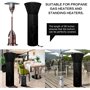 Couverture de Chauffe-Patio Housse pour parasol chauffant210D Bache de Protection pour Chauffage de Terrasse Extérieur Anti-Pous