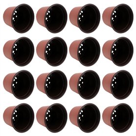 Lot de 50 Pots de en Plastique Pots de Fleurs Pots de Plantes Plastique De Plantes À Fleurs Graine De Démarrage Pot (Diamètre 12