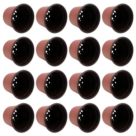 Lot de 50 Pots de en Plastique Pots de Fleurs Pots de Plantes Plastique De Plantes À Fleurs Graine De Démarrage Pot (Diamètre 12
