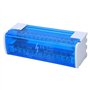 2x15 Bornier de Distribution d'Alimentation Boîte de Jonction Blocs de Jonction Monophasés à 2 Niveaux avec Rail Transparent