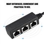 Jadpes Câble d'extension de câble réseau Un à Trois, Adaptateur de câble de rallonge Ethernet 1 mâle à 3 Femelles répartiteur de
