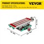 SucceBuy 450 x 170 mm Table Milling Machine Multifonctionnel Table de Travail de Fraisage Table pour Perçage et Fraisage Table d