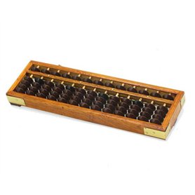 Boulier chinois en bois - outil de calcul