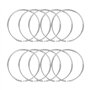 CYIOU 10 Pcs 55mm Anneaux de Reliure Livre Anneaux Articulés en Métal Feuilles Mobiles Anneaux Classeur 2.2 Pouces Anneau de Rid