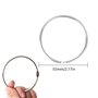 CYIOU 10 Pcs 55mm Anneaux de Reliure Livre Anneaux Articulés en Métal Feuilles Mobiles Anneaux Classeur 2.2 Pouces Anneau de Rid