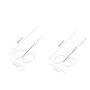Lot de 3 petits ciseaux à sourcils et poils de nez, barbe, moustache, cils et ongles, ciseaux de toilettage pour homme et femme