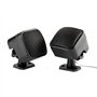 Gorgeri 2 pièces Haut-parleur audio de voiture,petite enceinte carrée fort audio musique tweeter haut-parleur 500 W