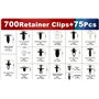 Clips Voiture Universel pour Auto Panneaux Garnitures de Portes avec Boîte De Rangement