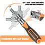 Noosverl Jeu Douilles et d'embouts 38pcs 1/4", d'outils à tournevis à cliquet - Coffret à cliquet - Petit jeu d'embouts