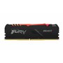 Kingston FURY Beast RGB 32GB (2x16GB) 2666MT/s DDR4 CL16 Mémoire Kit pour PC Kit de 2 KF426C16BBAK2/32