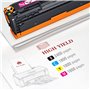 Toner Kingdom Cartouche de Toner Compatible pour HP 131X CF210X CF210A 131A pour HP Laserjet Pro 200 Color M251n M251nw M276nw, 