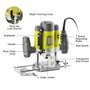 Défonceuse affleureuse électrique, DEWINNER à Bois 1200W, profession plastifieuse avec Accessoires DE-60082BMC