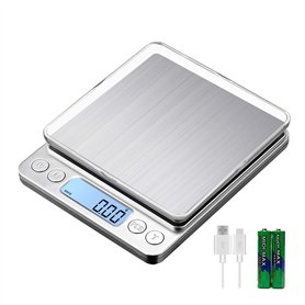 KUBEI Numérique Balance de Cuisine Rechargeable par USB 3kg/0.1g pâtisserie