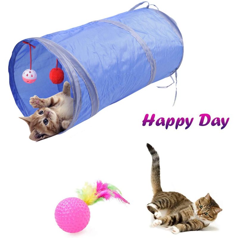 Image secondaire de HEPAZ Kit Jouet Chats,32 pièces Jouet pour Animaux Domestiques Toys pour Chat Minou,Jouet De Boule, Tunnel Jeu pour Chaton