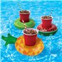 Amaza 15 Pièces Mignonne & Grande Flottabilité Kit de Porte Gobelet Gonflable Prime avec Pompe à Air Libre pour Piscine Jacuzzi 