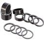 Zivisk Lot de 8 écarteurs de vélo en aluminium pour tige de vélo de route sans filetage pour tige de 1 1/8 pouces 2 mm 3 mm 5 mm