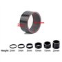 Zivisk Lot de 8 écarteurs de vélo en aluminium pour tige de vélo de route sans filetage pour tige de 1 1/8 pouces 2 mm 3 mm 5 mm