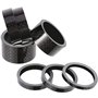 Zivisk Lot de 8 écarteurs de vélo en aluminium pour tige de vélo de route sans filetage pour tige de 1 1/8 pouces 2 mm 3 mm 5 mm