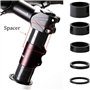 Zivisk Lot de 8 écarteurs de vélo en aluminium pour tige de vélo de route sans filetage pour tige de 1 1/8 pouces 2 mm 3 mm 5 mm