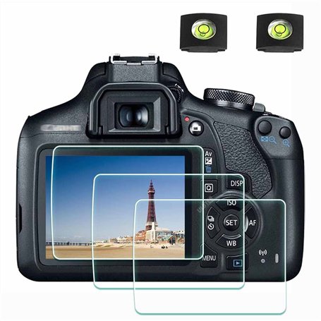 ULBTER Protection écran pour Canon EOS 2000D 1300D 1200D et Housse de Sabot