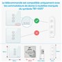 LoraTap Interrupteur Volet Roulant Connecté, RF Télécommande, Ouverture Réglable, Commutateur Rideau Stores WiFi, Compatible ave