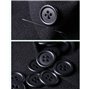Lot de 20 boutons ronds en résine noire 20 mm 4 trous (noir-20 mm-20 pièces)