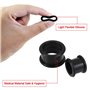 KBNIAN 16 PCS Écarteur d'Orielle en Silicone Souple Piercing Plug Tunnel Original Strech Élargisseur d’Oreille Tunnel Diamètre 6
