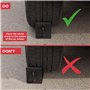 GADLANE Lot de 2 Cales pour Camping-Car, Voiture, Caravane et Moto - Cales en Plastique Rigide avec Poignée - Cale Roue Voiture,