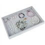DECARETA Boîte à Bijoux offret à Bijoux 12 Compartiments en Velours Présentoir à Bijoux pour Stockage Colliers, Bagues, Boucles 